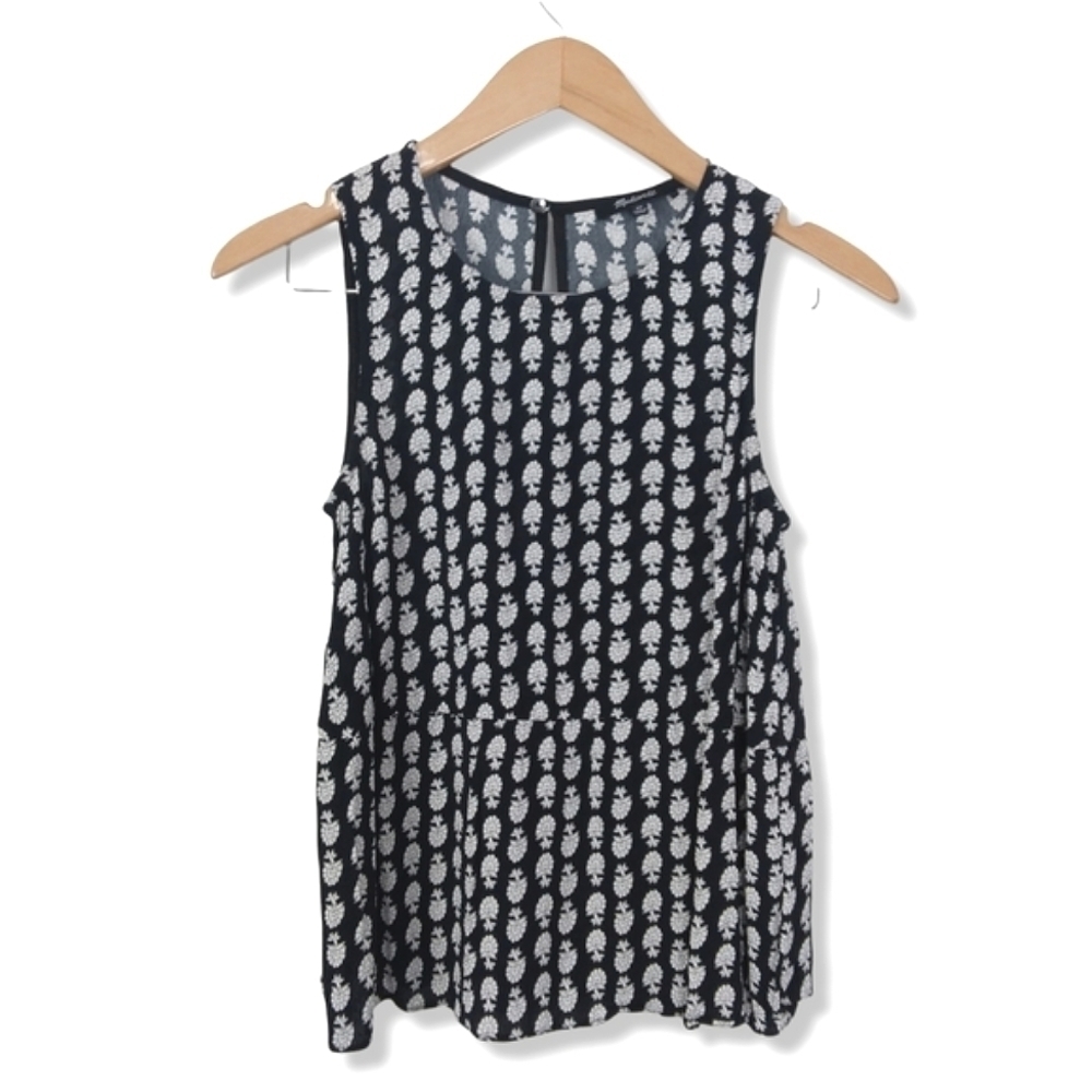 Madewell Ruffle Tank Top In Bloomstamp - Picture 8 of 9